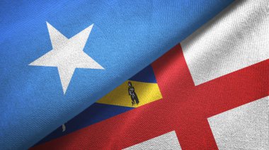 Somali ve Herm iki bayraklı kumaş, kumaş desenli