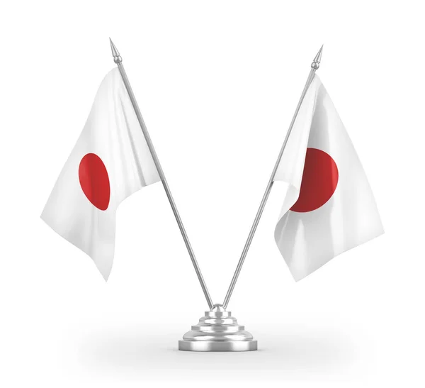 Japan tafelvlaggen geïsoleerd op witte 3d rendering — Stockfoto