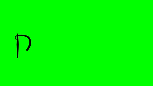 デンマーク緑の背景にテキストを描く — ストック動画
