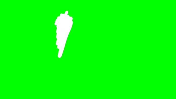 緑の背景に旗を描くカナダ — ストック動画