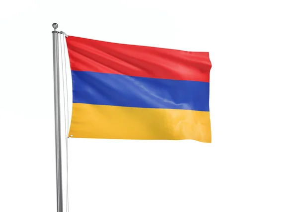 Прапор Вірменії Ізольований Білий Фон Ілюстрація — стокове фото
