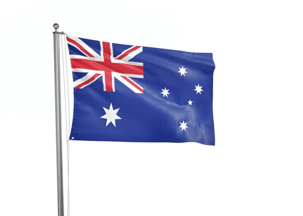 Австралійський Прапор Виділив Білий Фон Ілюстрація — стокове фото