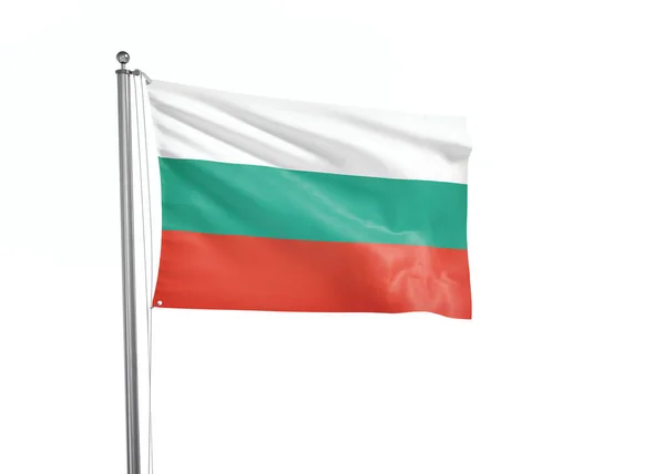 Bulgarije Vlag Geïsoleerde Witte Achtergrond Illustratie — Stockfoto