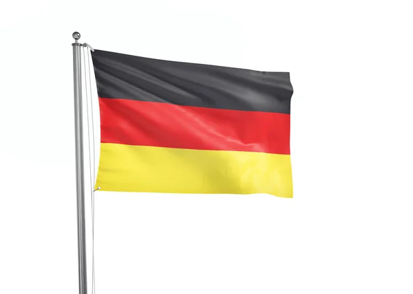 Deutschland Flagge Isoliert Weißen Hintergrund Illustration — Stockfoto