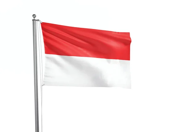 Флаг Индонезии Белом Фоне Иллюстрация — стоковое фото