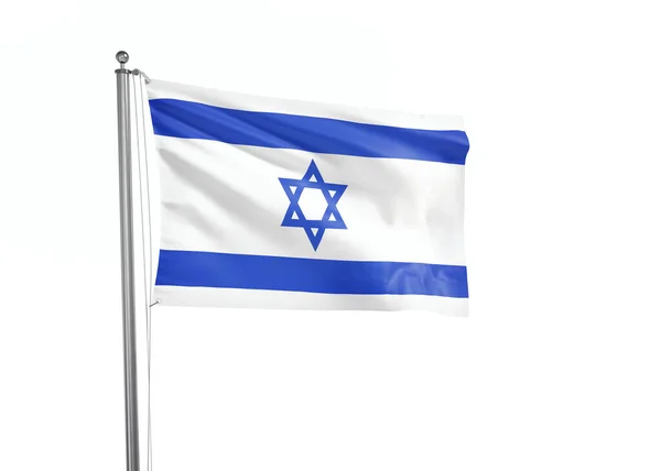 Israel Flag Isolated White Background Illustration — Stock Photo, Image