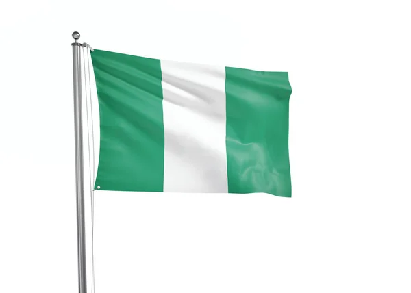 Nigeria Flag Isolated White Background Illustration — Stock Photo, Image