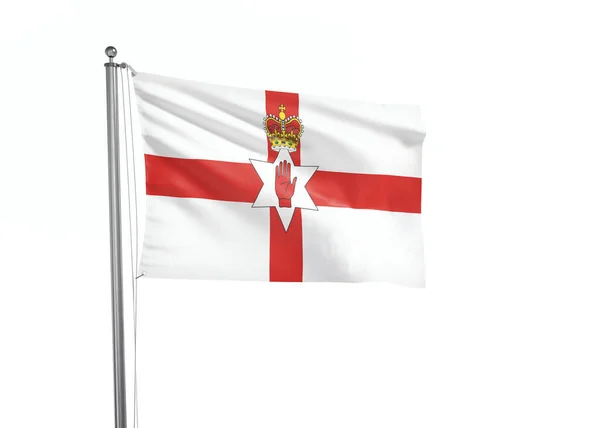 Bandeira Irlanda Norte Isolado Fundo Branco Ilustração — Fotografia de Stock