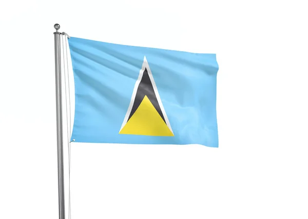 Saint Lucia Flag Isolated White Background Illustration — Stock Photo, Image