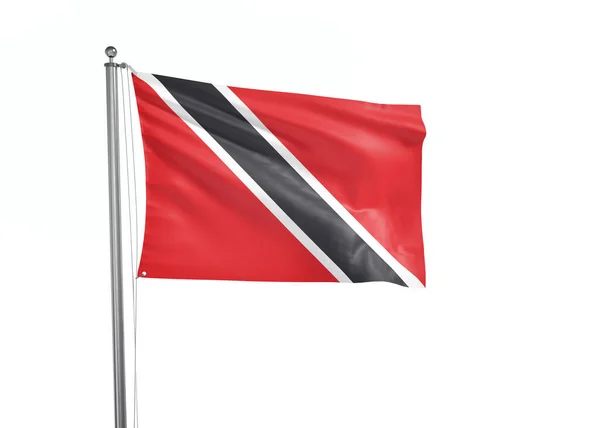 Σημαία Τρινιντάντ Και Τομπάγκο Απομονωμένο Λευκό Φόντο Απεικόνιση — Φωτογραφία Αρχείου