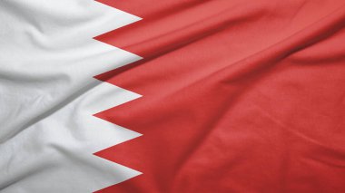 Kumaş dokusunda Bahreyn bayrağı sallıyor