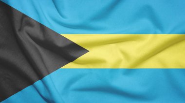 Kumaş dokusunda Bahamalar bayrağı