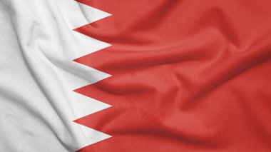 Kumaş dokusunda Bahreyn bayrağı