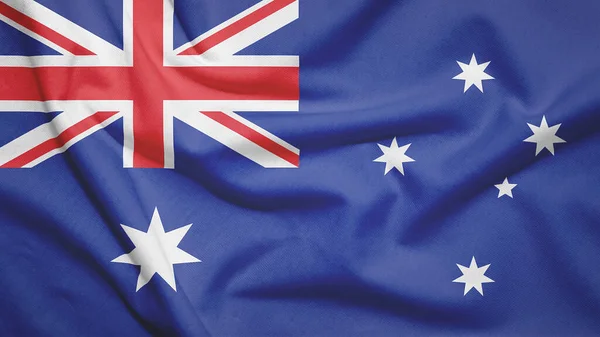 Australia Flag Fabric Texture — Stock Photo, Image