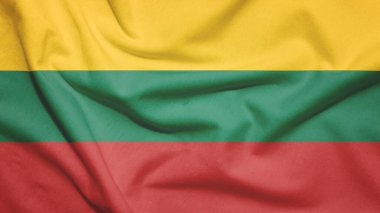 Kumaş dokusunda Litvanya bayrağı