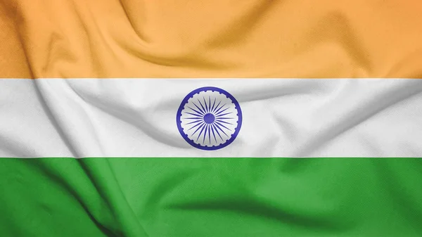 India Flag Fabric Texture — Stock Photo, Image