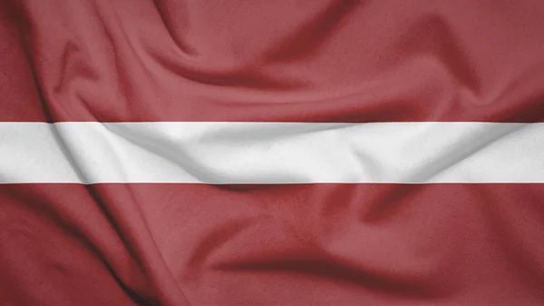 Latvia Flag Fabric Texture — Stock Photo, Image