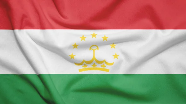 Tadzjikistan Vlag Weefseltextuur — Stockfoto