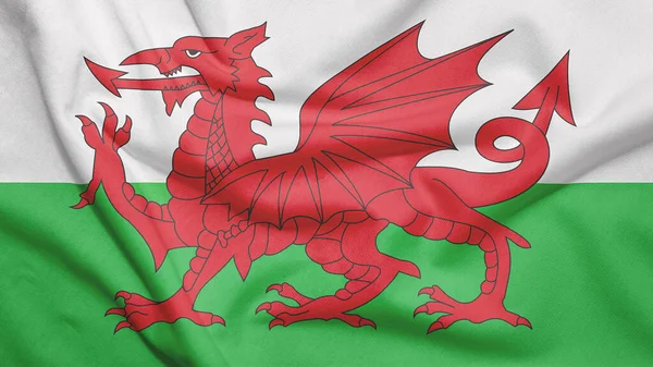 Wales Vlag Weefseltextuur — Stockfoto