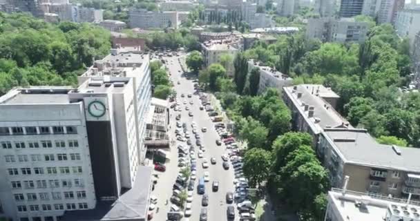 Veduta aerea della strada a Kiev, Ucraina — Video Stock