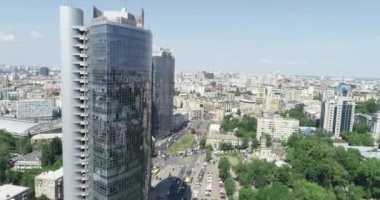 Ukrayna, Kyiv 'deki gökdelen manzarası