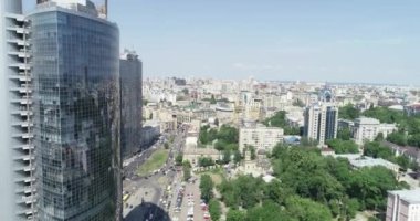 Ukrayna, Kyiv 'deki gökdelen manzarası