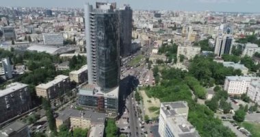 Ukrayna, Kyiv 'deki gökdelen manzarası