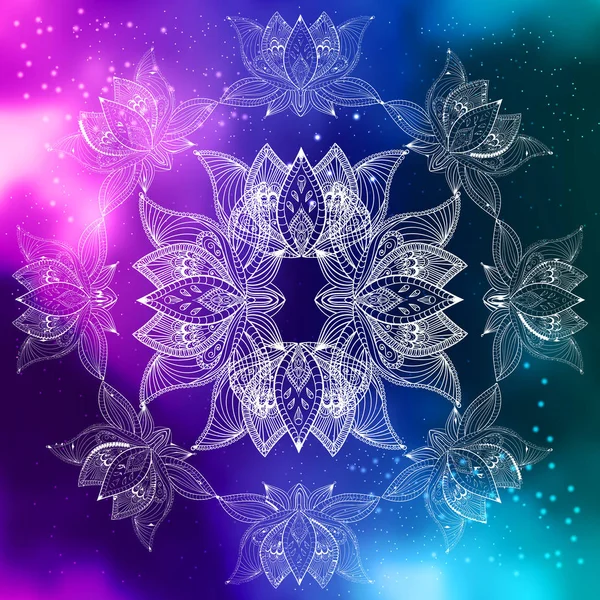 bohoo lotus çiçekleri vektör