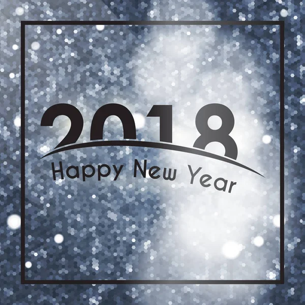 Šťastný nový rok 2018 pozadí — Stockový vektor