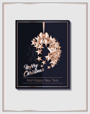 Neşeli Noel top yıldızlardan yapılan