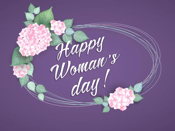 8 Marzo Women s Day plantilla de tarjeta de felicitación Vectores De Stock Sin Royalties Gratis