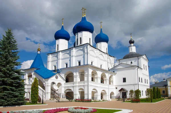 SERPUKHOV, RUSSIA - September, 2019: Vysotsky Monastery is a walled Russian Orthodox monastery