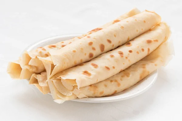 Petits rouleaux de crêpes — Photo