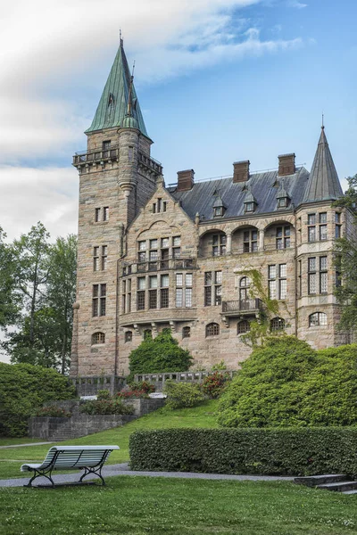 Vaxjo, İsveç - Temmuz, 2017. İsveç'te eski İskandinav Teleborg kale.