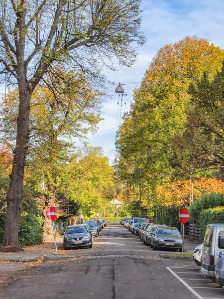 Copenhaga, Dinamarca - 21 de Outubro de 2019: Vista de rua no centro de Copenhaga, Dinamarca — Fotografia de Stock