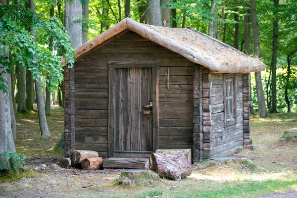 Avcının evi ormandaki bir testereden.