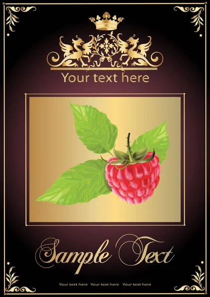 Chocolate, raspberry. Realistic vector illustration — Stock Vector