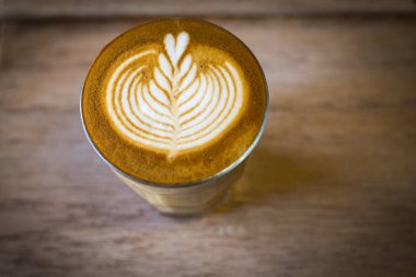 kahve latte art coffee shop ahşap masa