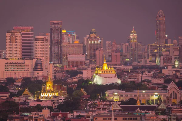 Bangkok Thailand landmark Wat Ratchanaddaram and Loha Prasat Metal — Stock Photo, Image