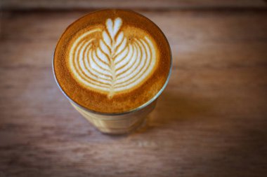 kahve latte art coffee shop ahşap masa