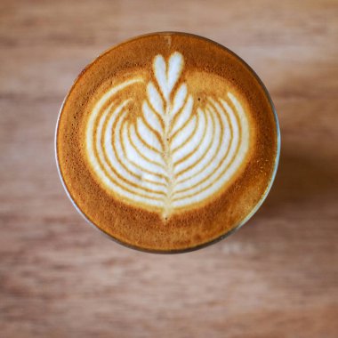 kahve latte art coffee shop ahşap masa
