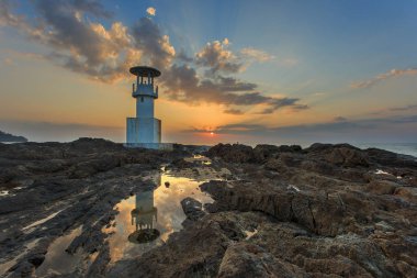 A lighthouse in Khao Lak, Phang Nga, Thailand clipart