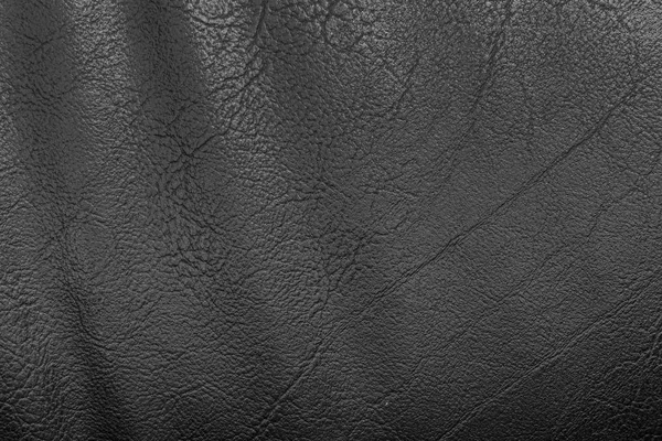 Fond texture cuir noir — Photo