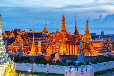 Zümrüt Buda ve Grand Palace Tapınağı, Bangkok, Tayland, Thailand.