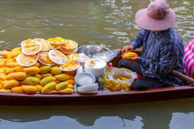 damnoen saduak yüzen Pazar içinde ratchaburi yakın bangkok, Tayland