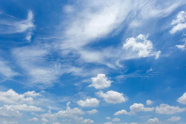 Blue sky with cloud closeup — Stock Photo, Image