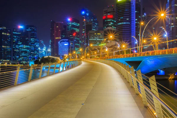 Пейзаж фінансового району та ділового будівництва Сінгапуру. — стокове фото