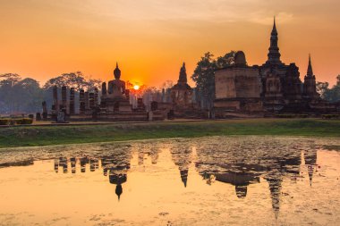 Sukhothai Tarih Parkı, 800 yıl önce eski şehir Tayland