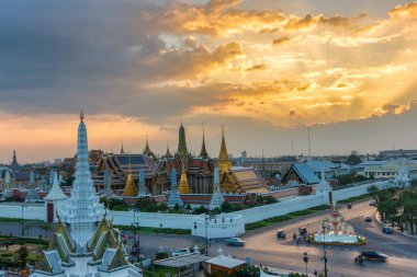 Bangkok Tayland 'daki Wat Phra Kaew Eski Tapınağı