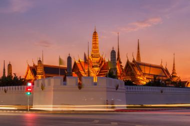 Bangkok Tayland 'daki Wat Phra Kaew Eski Tapınağı